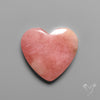 Peruvian Pink Opal Heart Deep Natural Pink