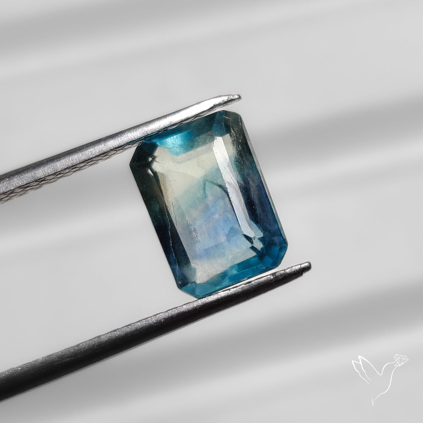 Teal Blue Fluorite Faceted