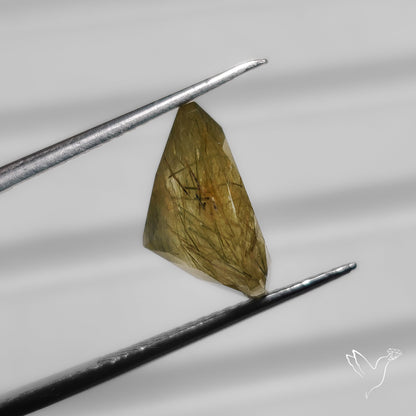 Golden Rutilated Quartz Faceted