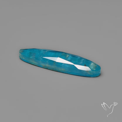 Rose Cut Crystal & Neon Apatite Doublet