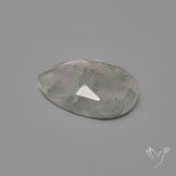 Rose Cut White Horse Canyon Moss Agate