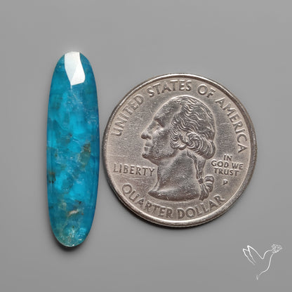 Rose Cut Crystal & Neon Apatite Doublet