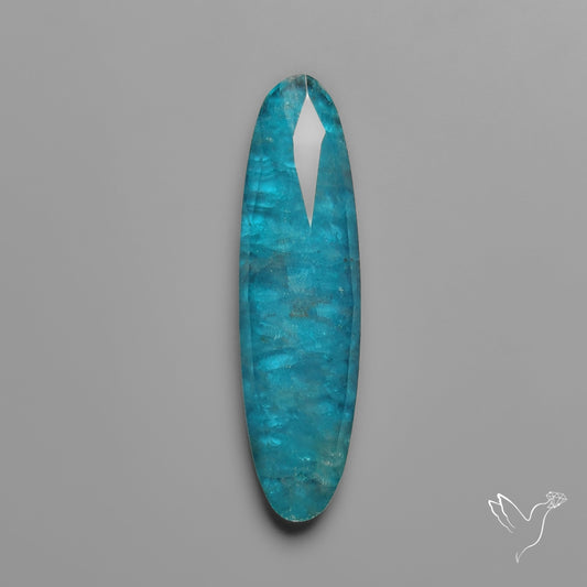 Rose Cut Crystal & Neon Apatite Doublet