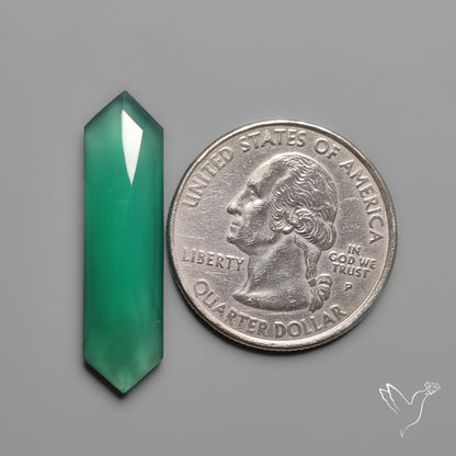 Rose Cut Zimbabwe Chrome Chalcedony