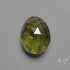 Rose Cut Moldavite (Natural Raw Back)