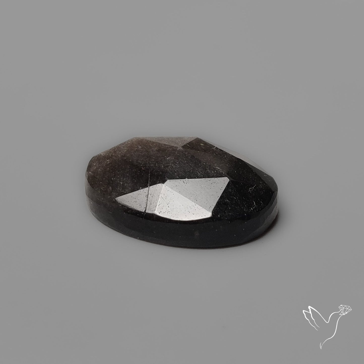 Rose Cut Silversheen Obsidian