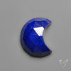 Rose Cut Lapis Lazuli Crescent