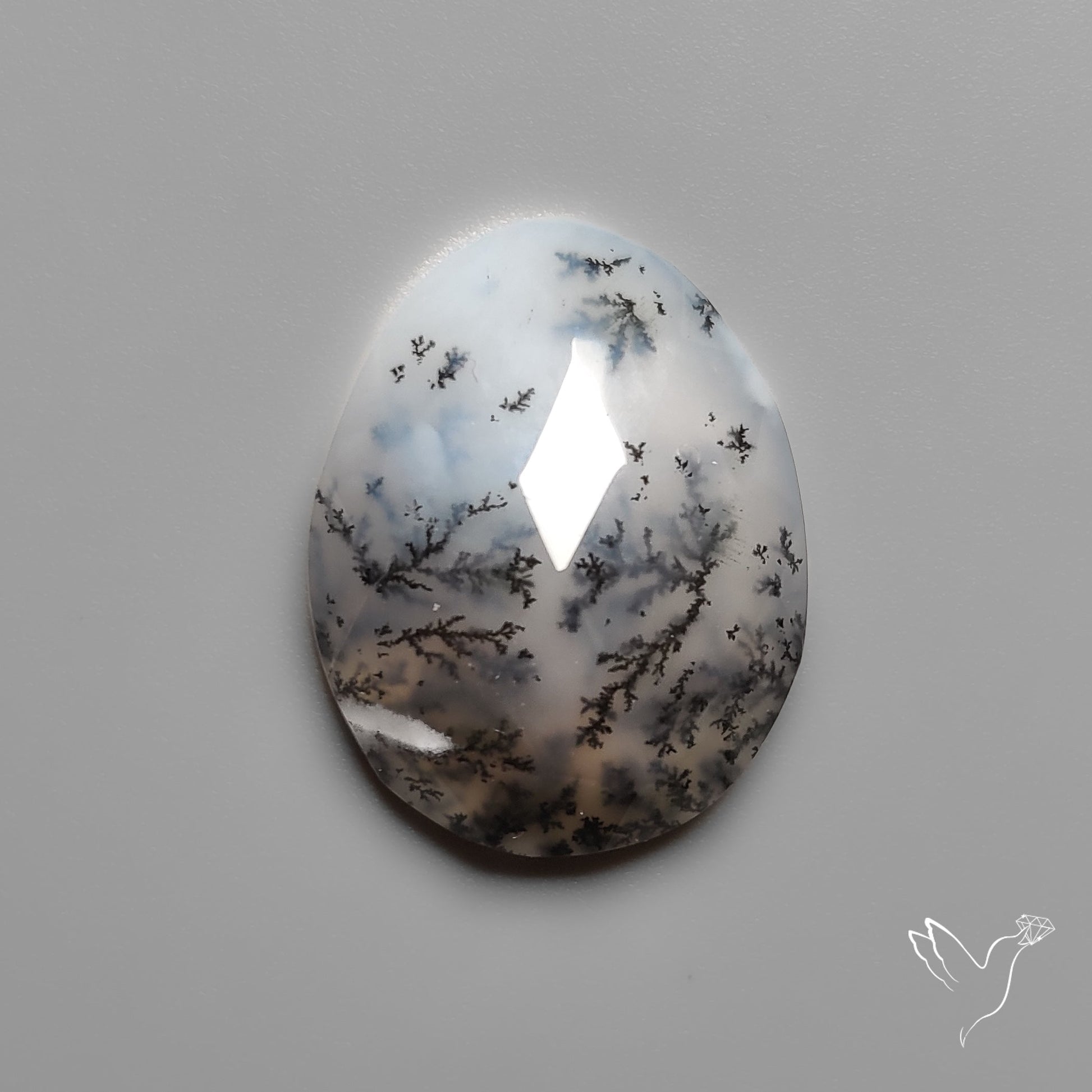 Rose Cut Dendritic Opal