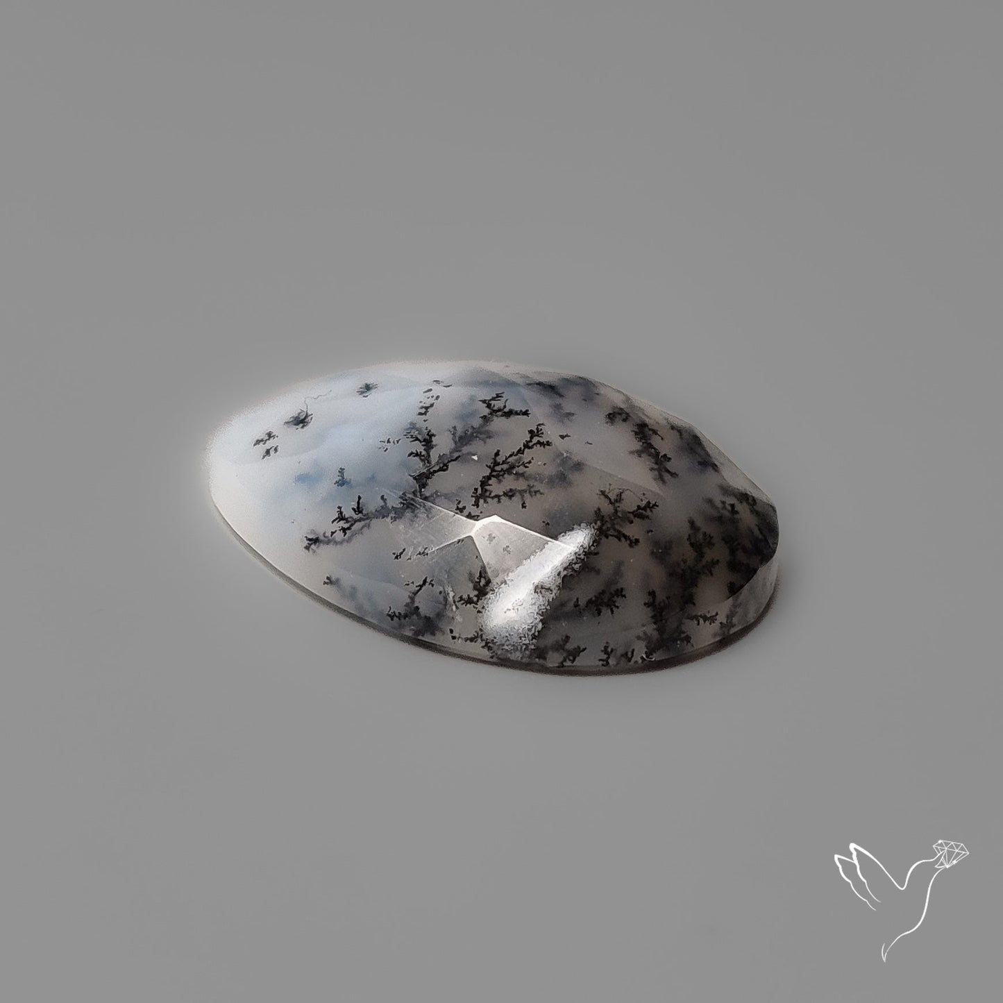 Rose Cut Dendritic Opal