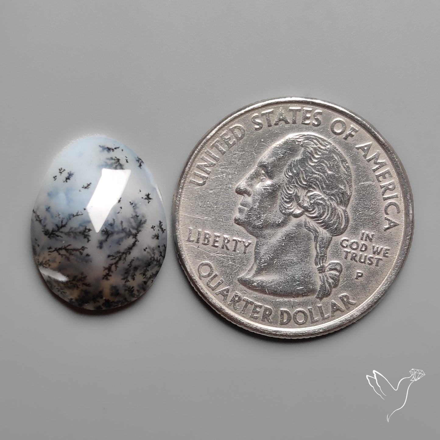 Rose Cut Dendritic Opal