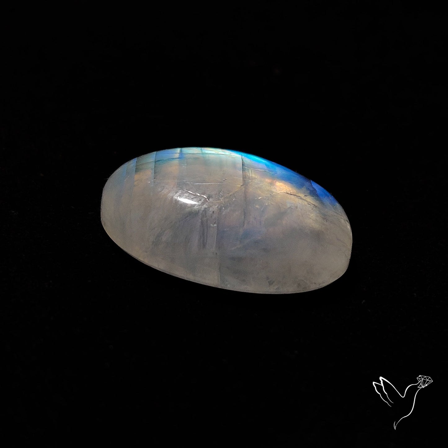 Rainbow Moonstone Cabochon