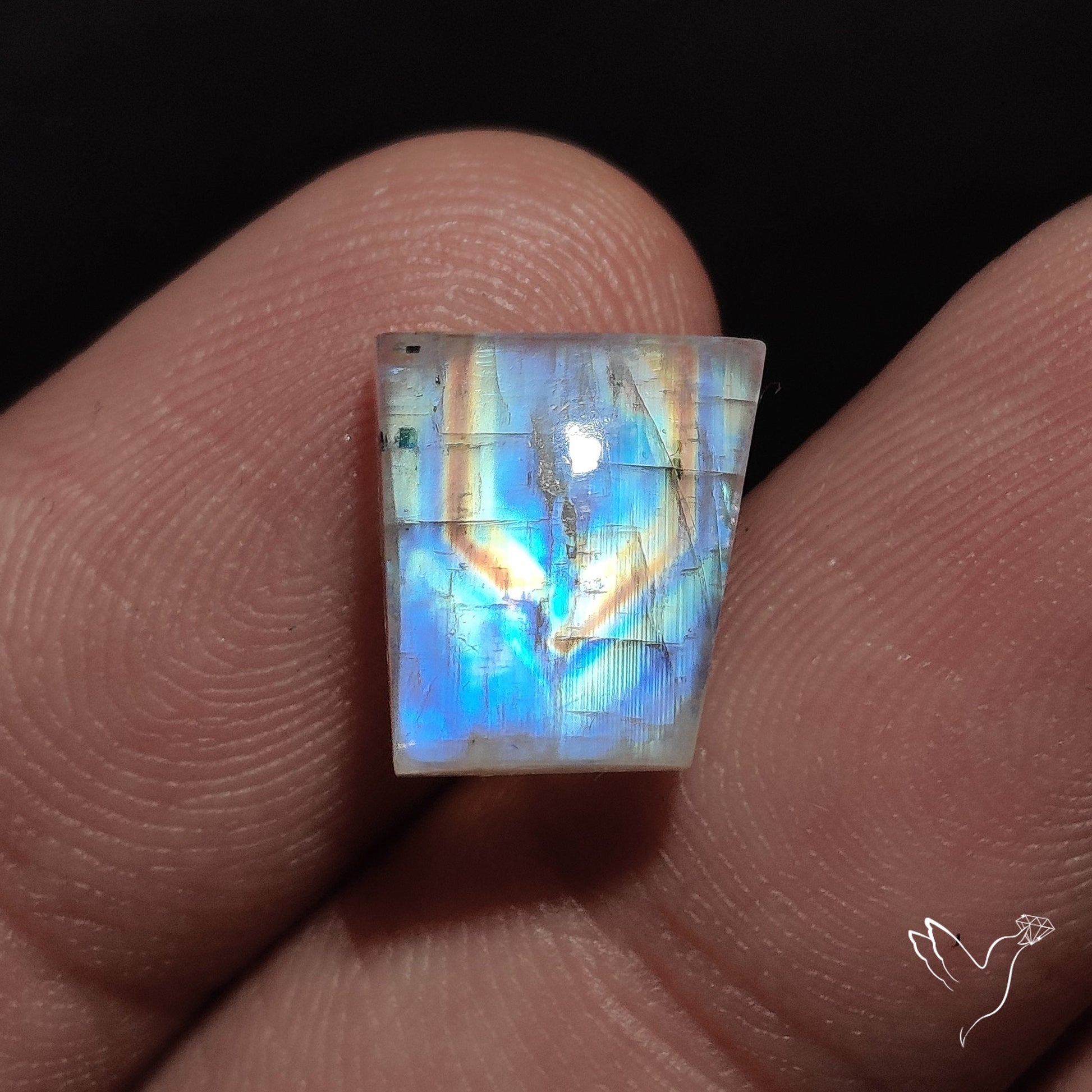 Rainbow Moonstone Cabochon