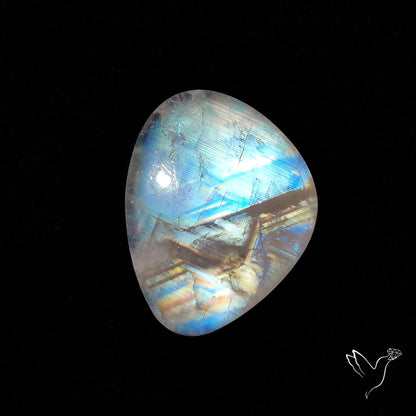 Rainbow Moonstone Cabochon
