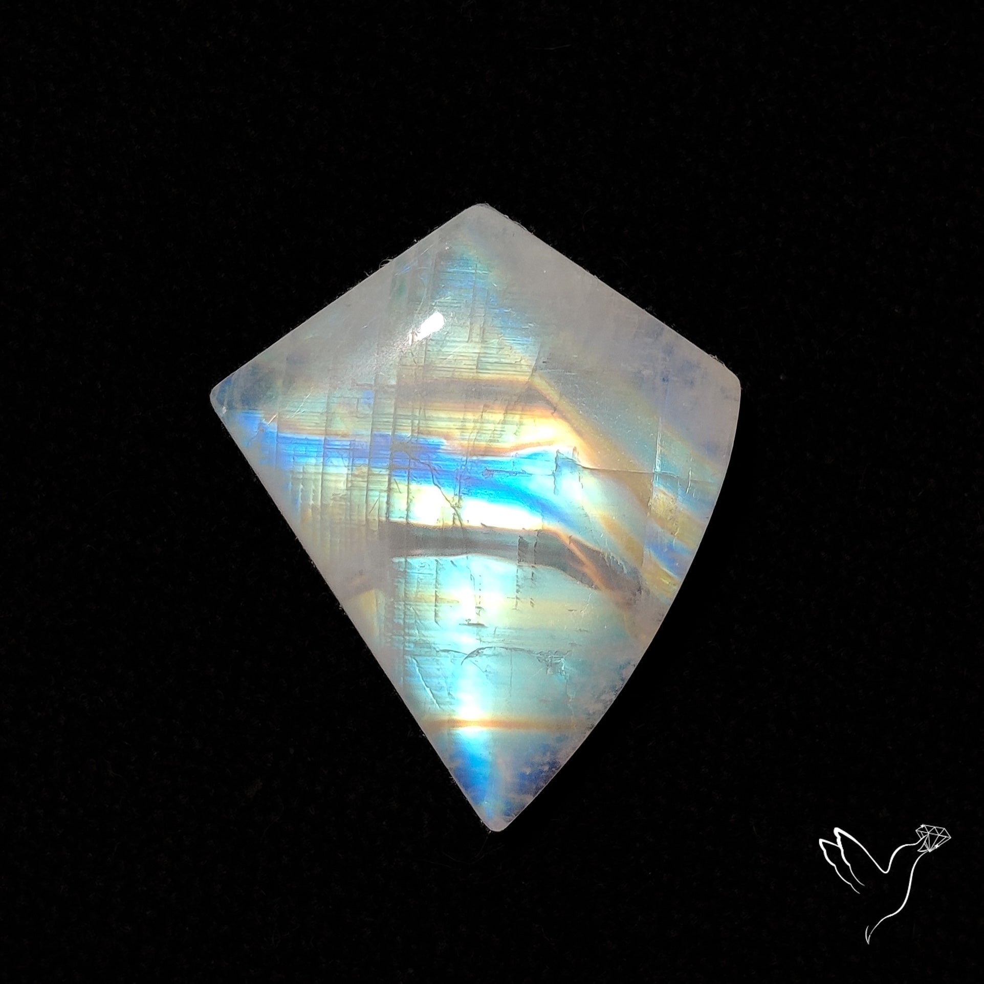 Rainbow Moonstone Cabochon