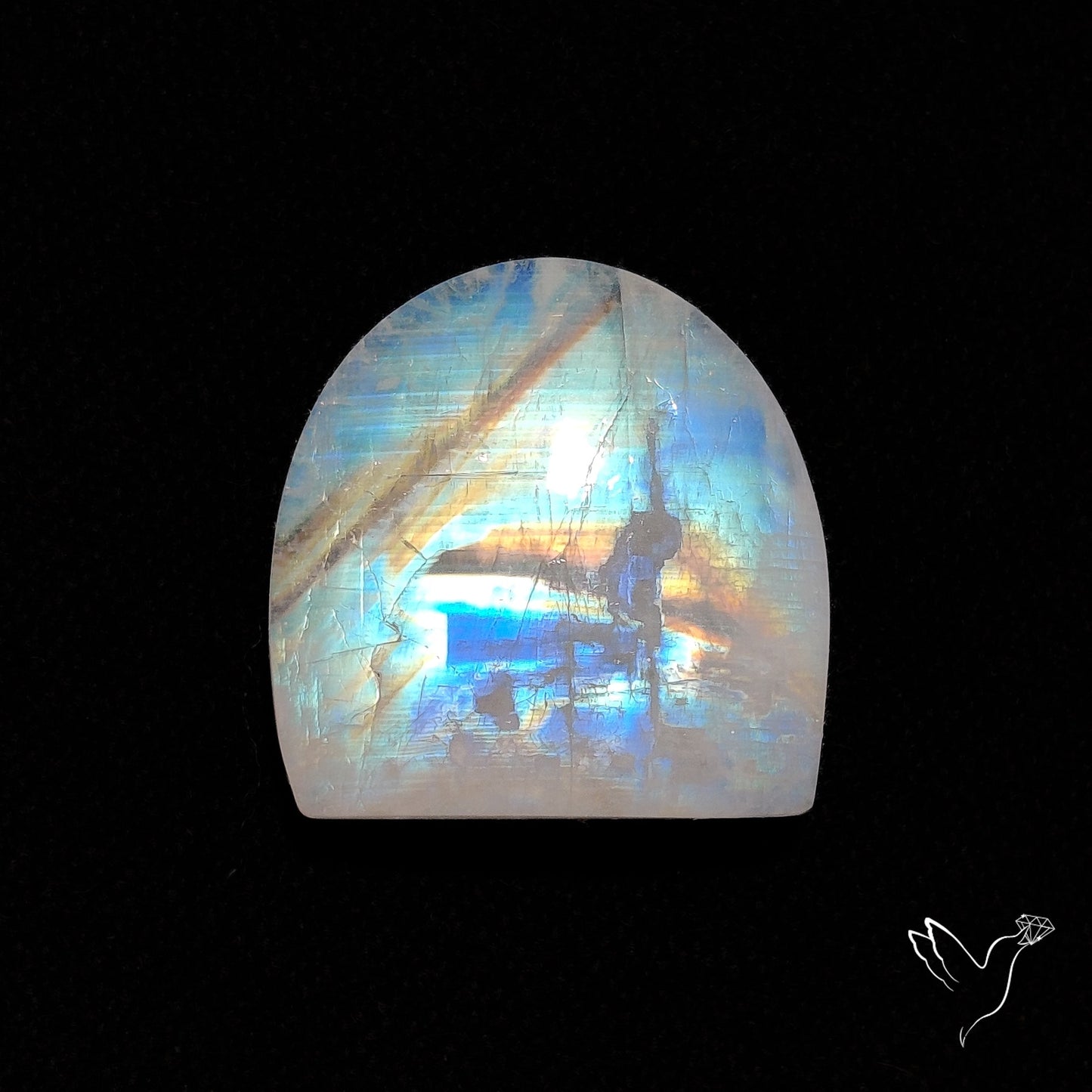 Rainbow Moonstone Cabochon