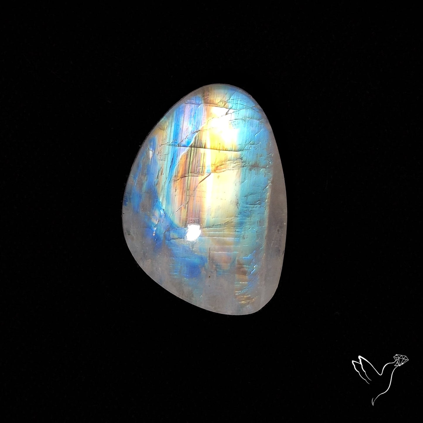 Rainbow Moonstone Cabochon