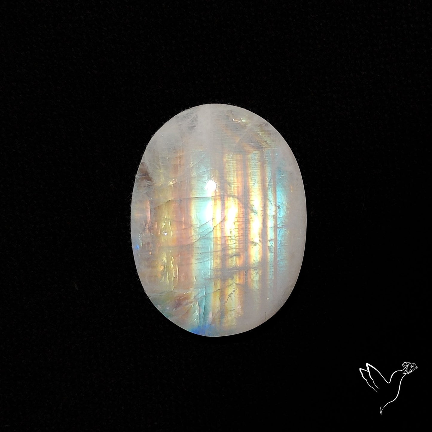 Rainbow Moonstone Cabochon