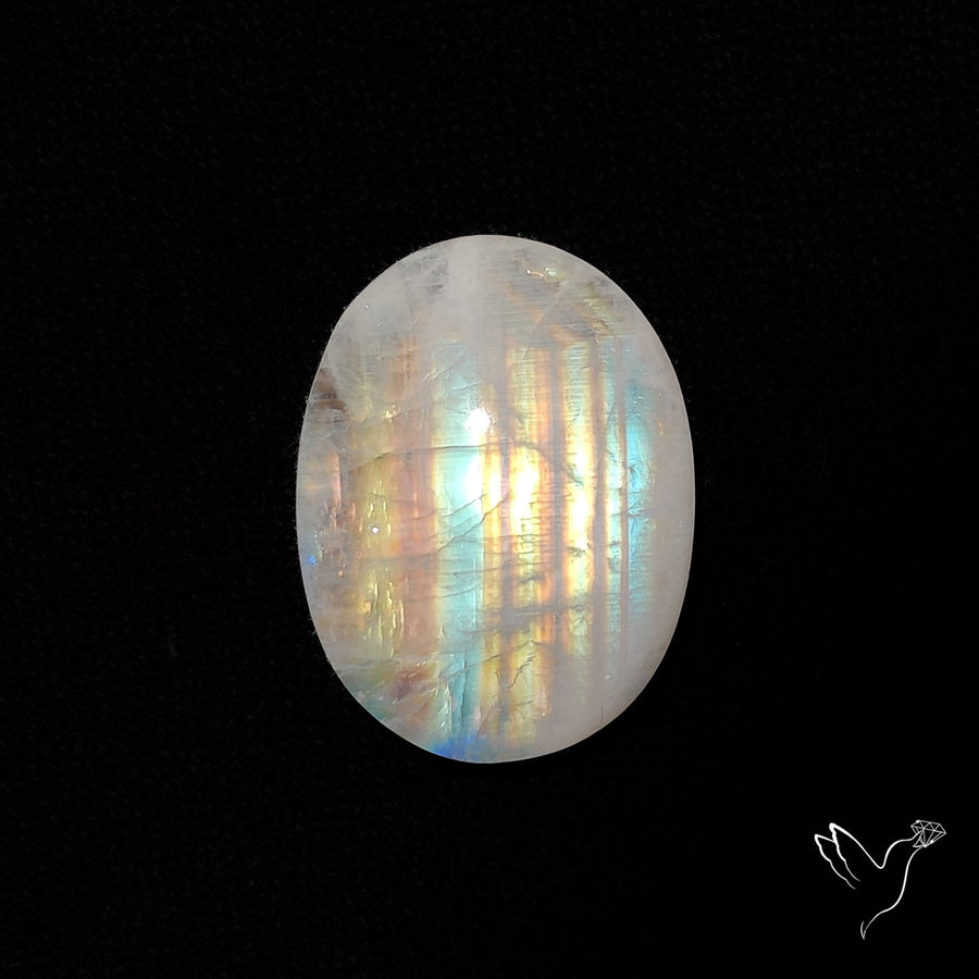 Rainbow Moonstone Cabochon