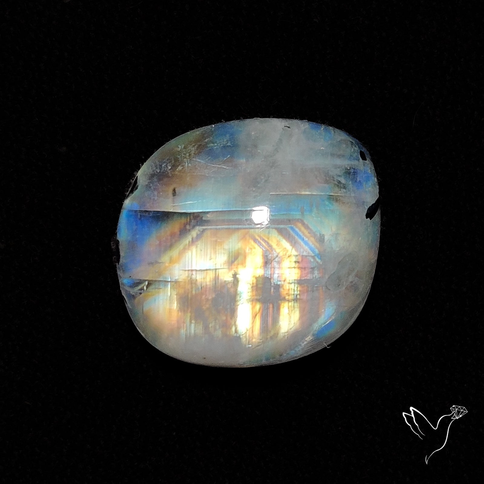 Rainbow Moonstone Cabochon