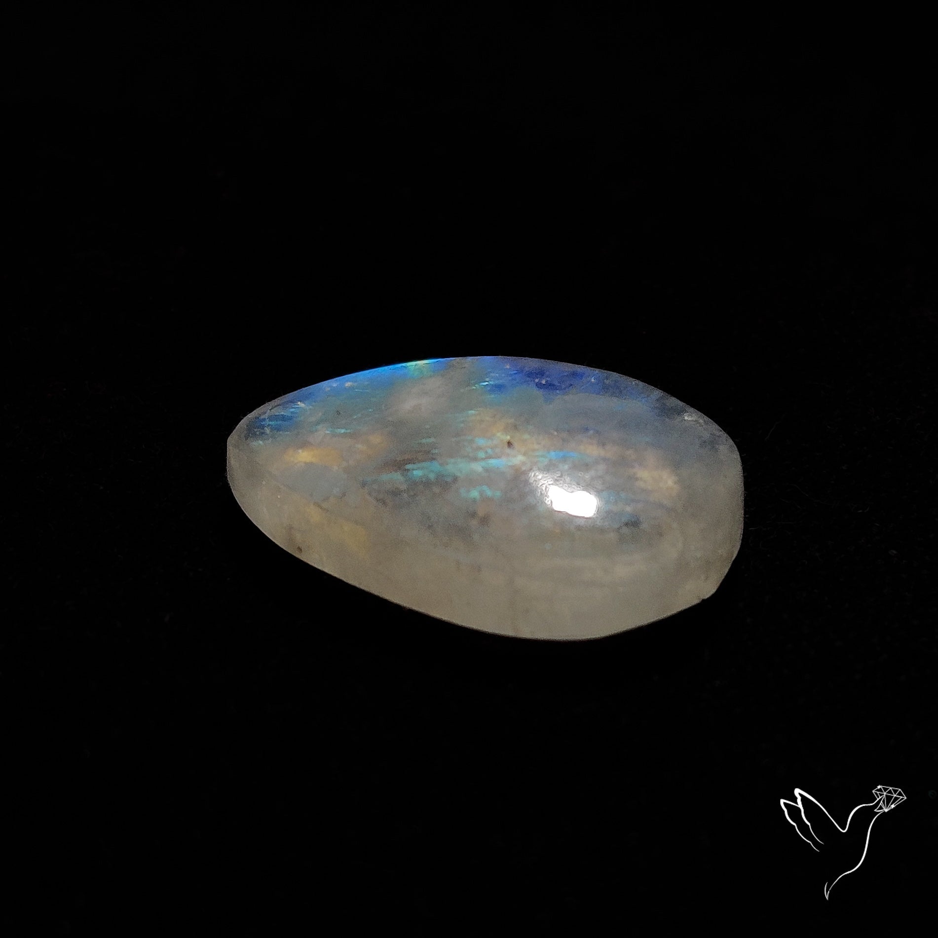Rainbow Moonstone Cabochon