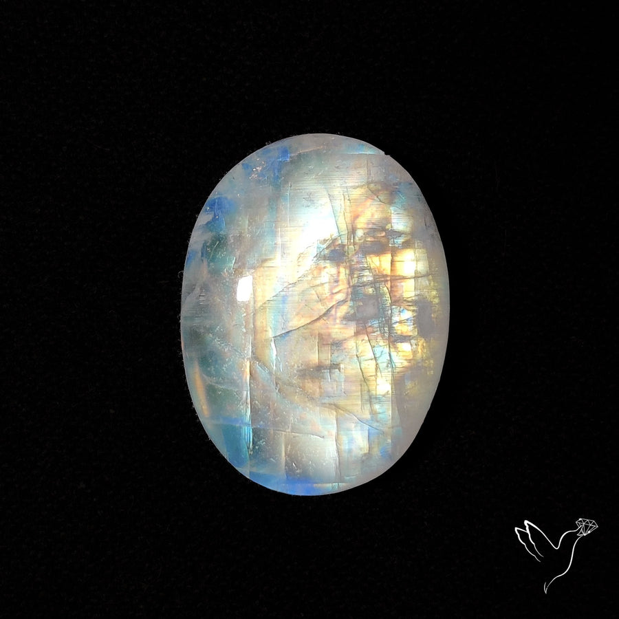 Rainbow Moonstone Cabochon