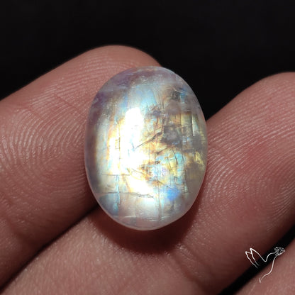 Rainbow Moonstone Cabochon