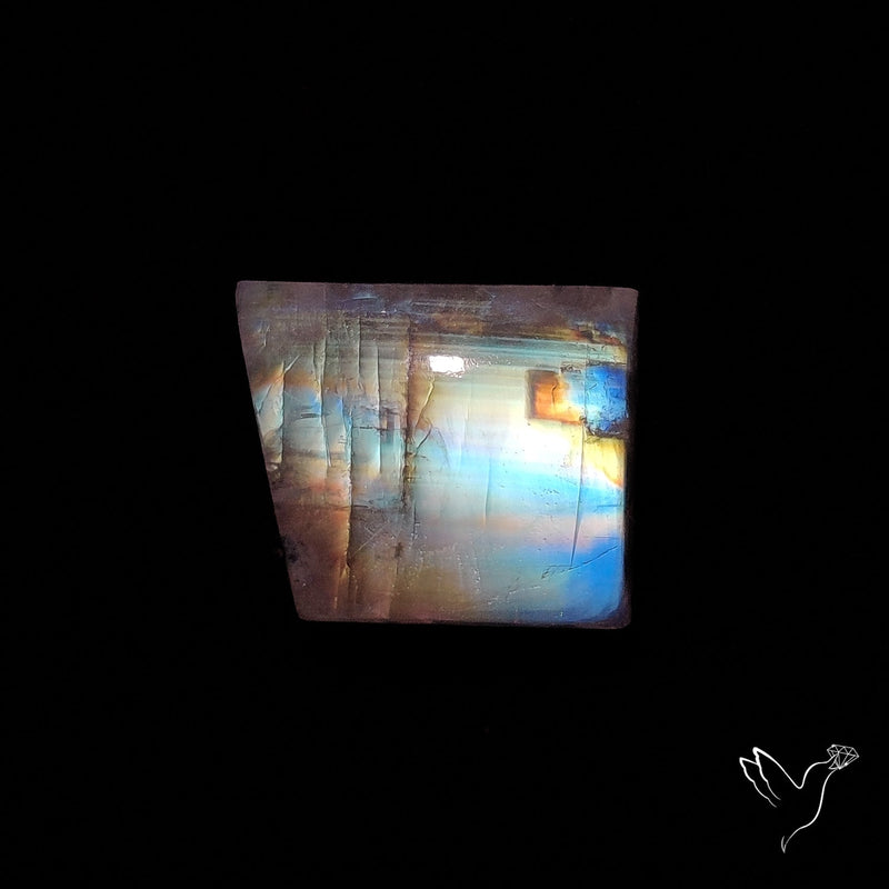 Rainbow Moonstone Cabochon