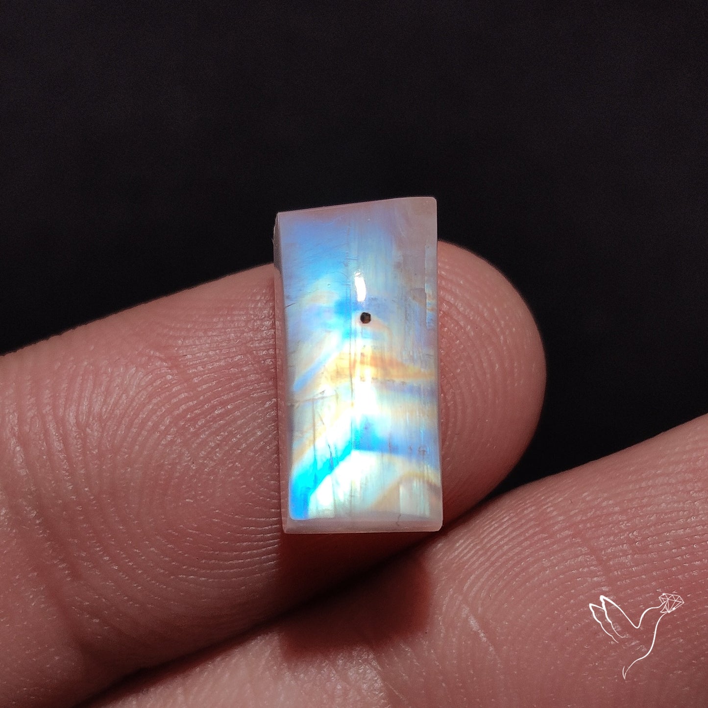 Rainbow Moonstone Cabochon