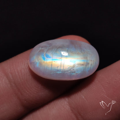Rainbow Moonstone Cabochon