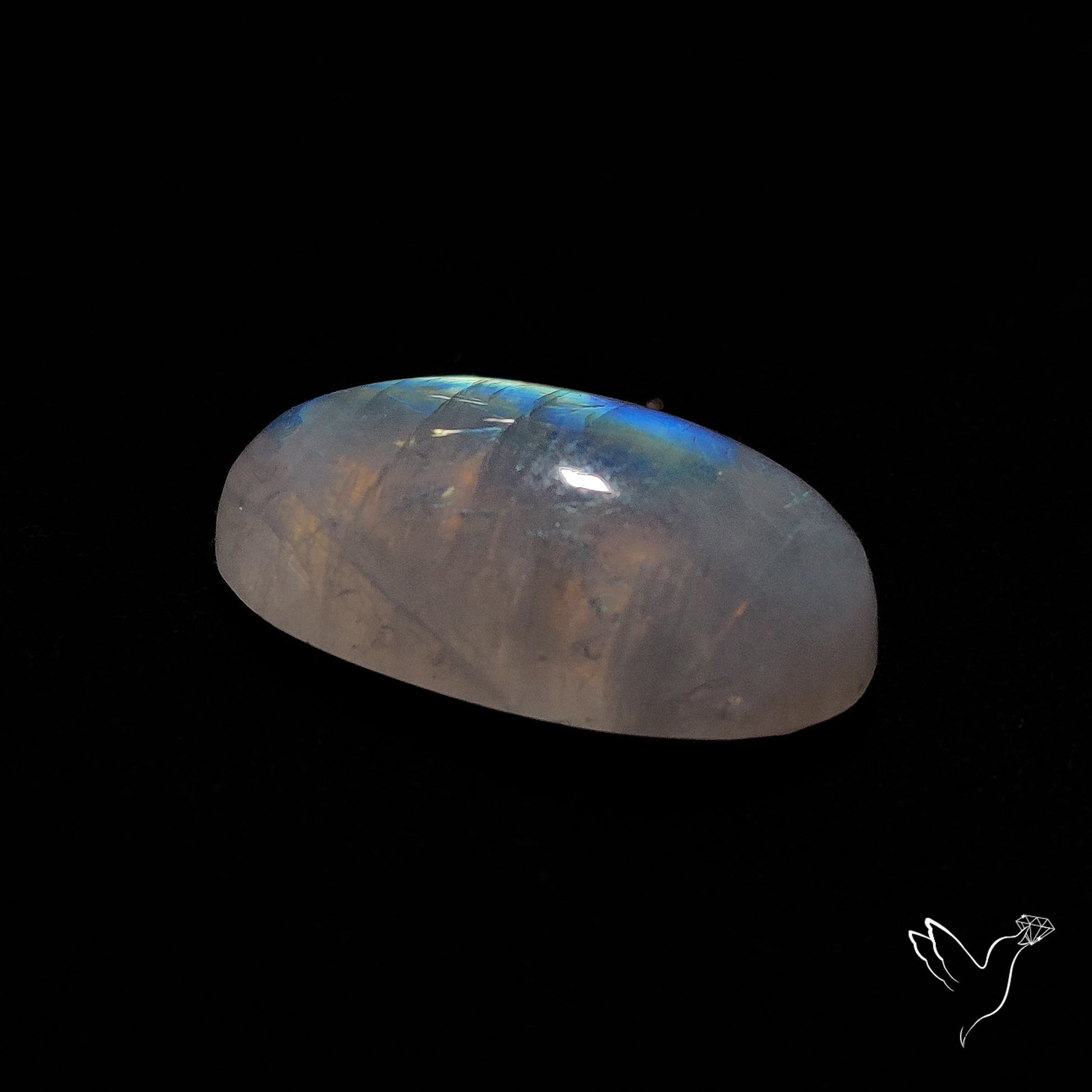 Rainbow Moonstone Cabochon