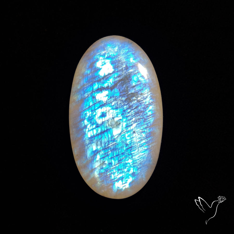 Belomorite Blue Moonstone Cabochon from Russia