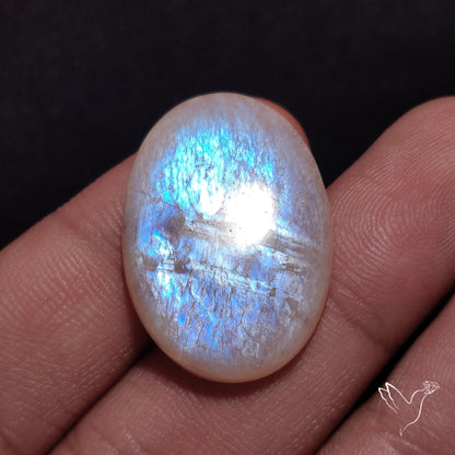 Belomorite Blue Moonstone Cabochon from Russia