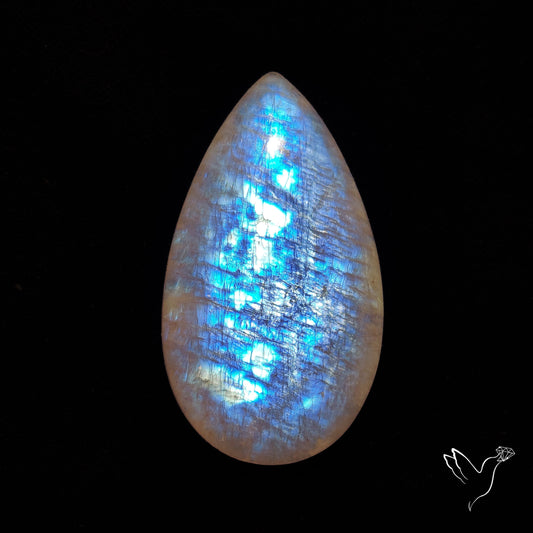 Belomorite Blue Moonstone Cabochon from Russia