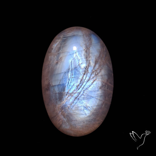 Belomorite Blue Moonstone Cabochon from Russia