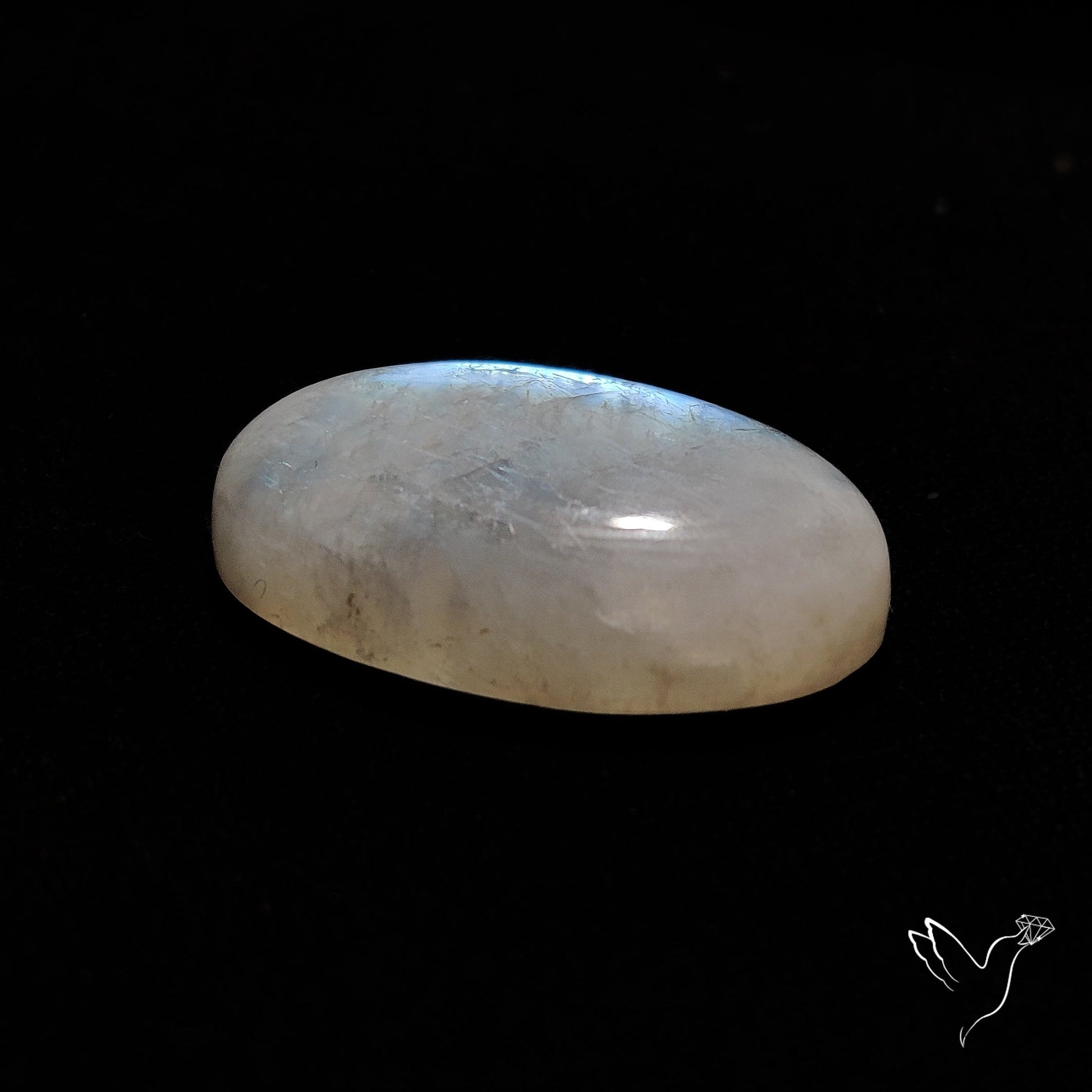 Belomorite Blue Moonstone Cabochon from Russia