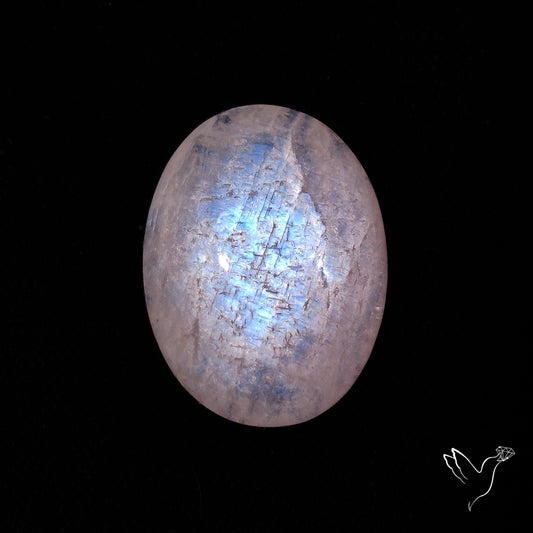 Belomorite Blue Moonstone Cabochon from Russia