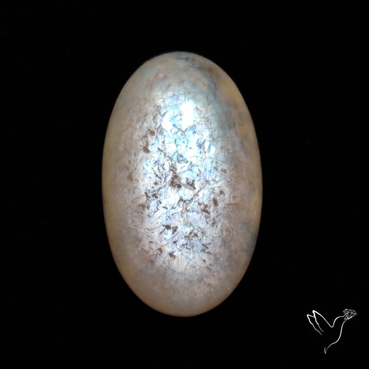 Belomorite Blue Moonstone Cabochon from Russia