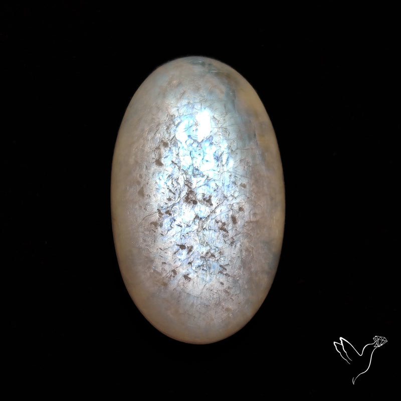 Belomorite Blue Moonstone Cabochon from Russia