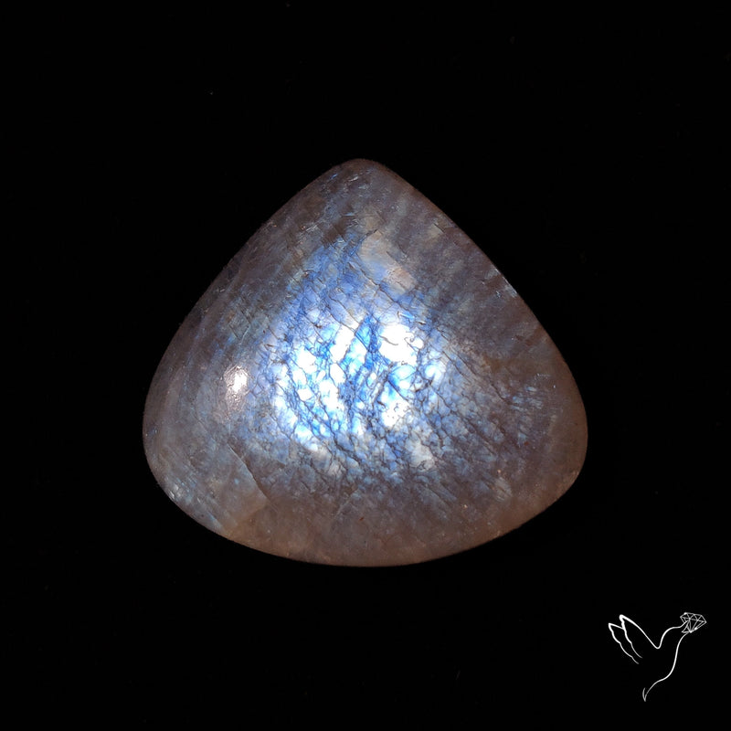 Belomorite Blue Moonstone Cabochon from Russia
