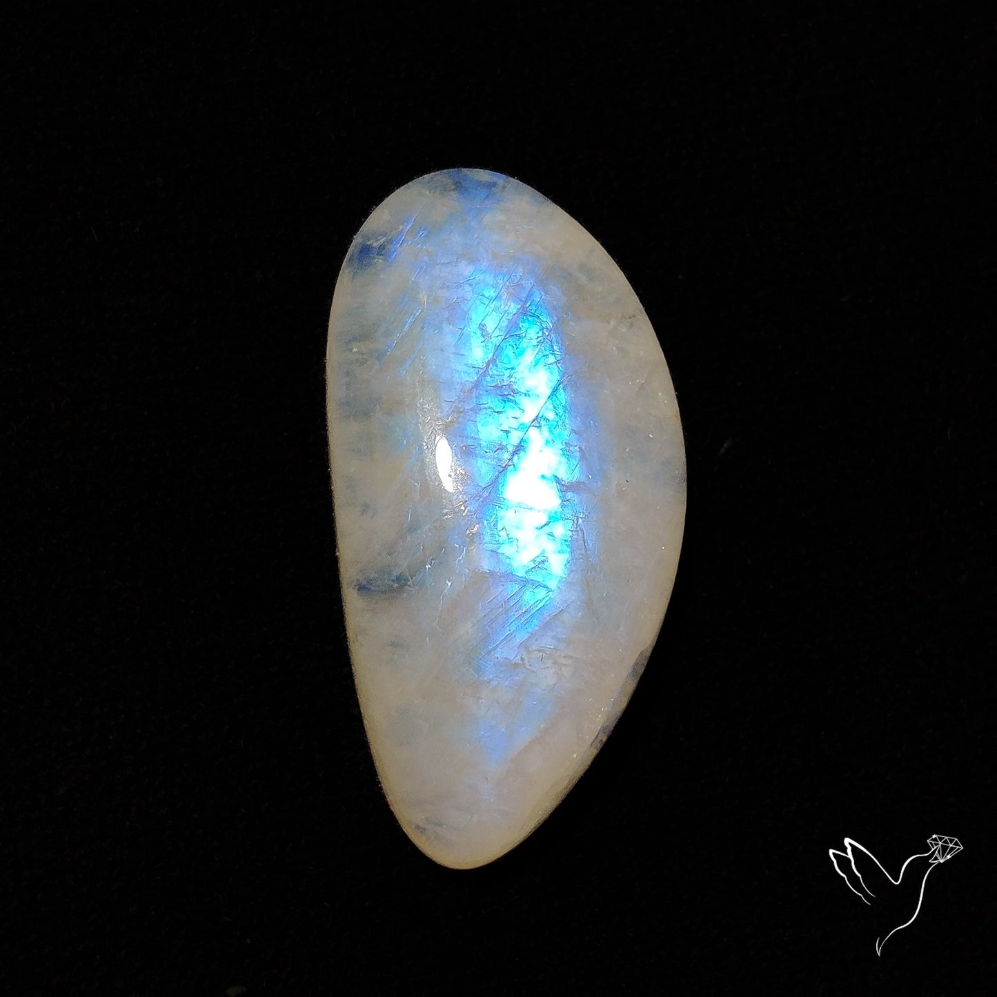 Belomorite Blue Moonstone Cabochon from Russia