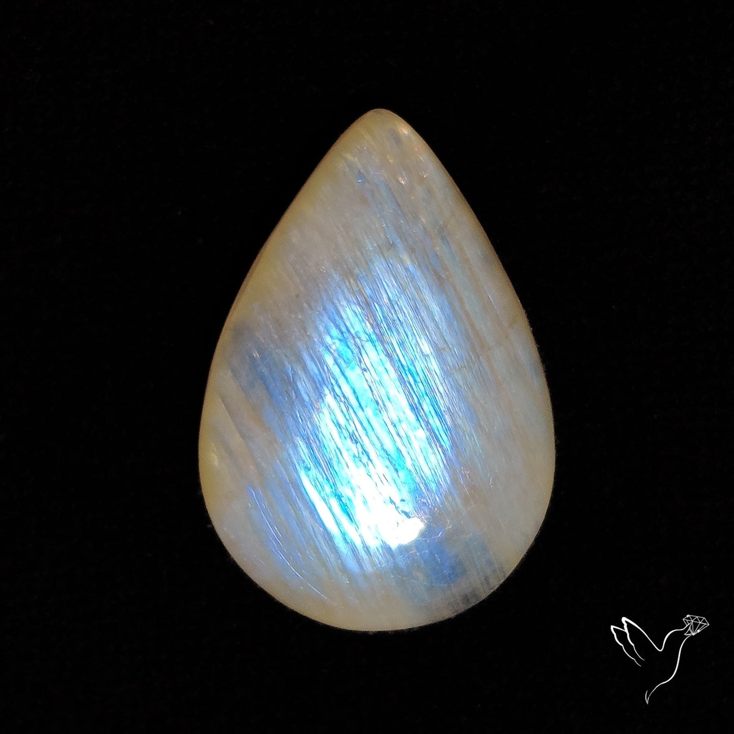 Belomorite Blue Moonstone Cabochon from Russia