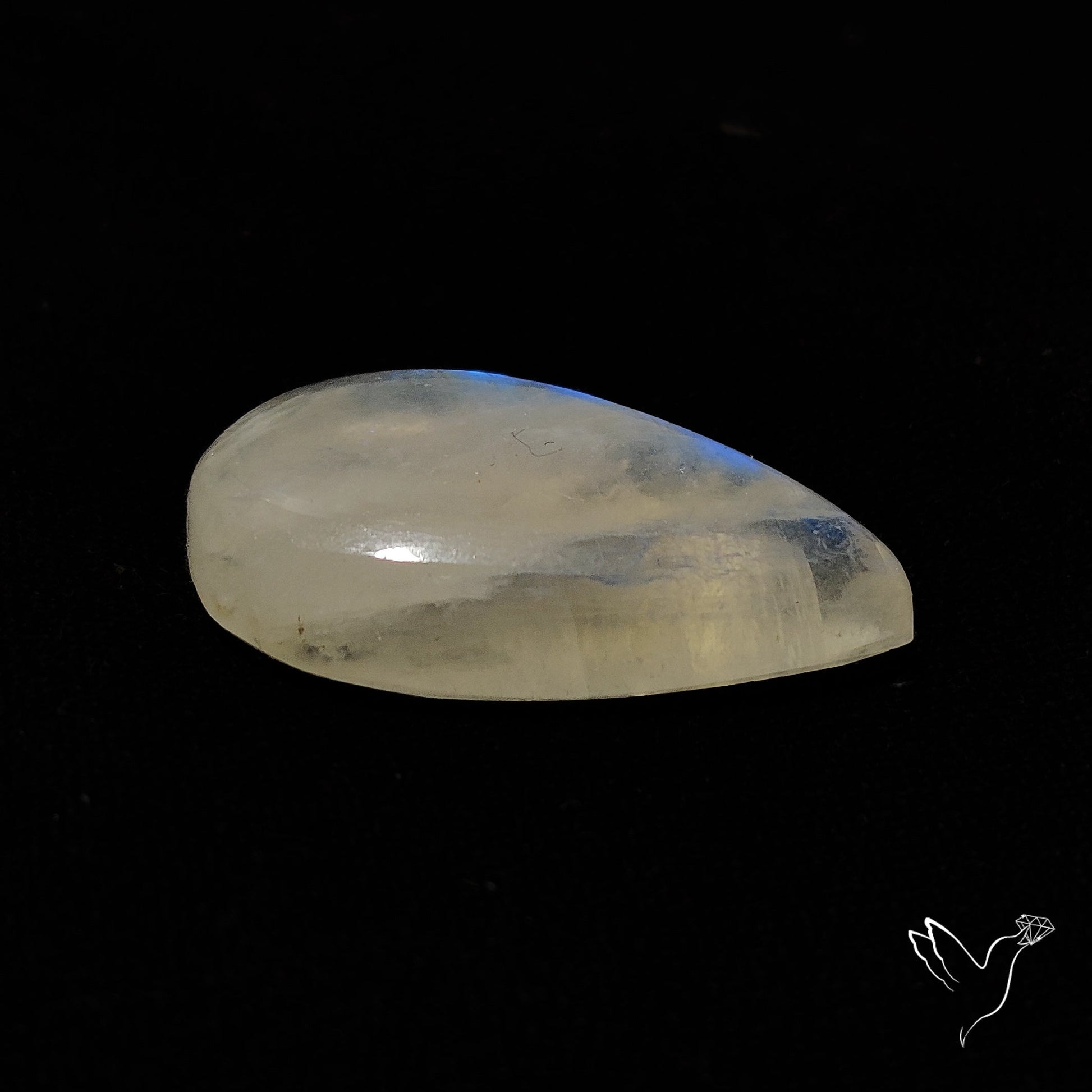 Belomorite Blue Moonstone Cabochon from Russia