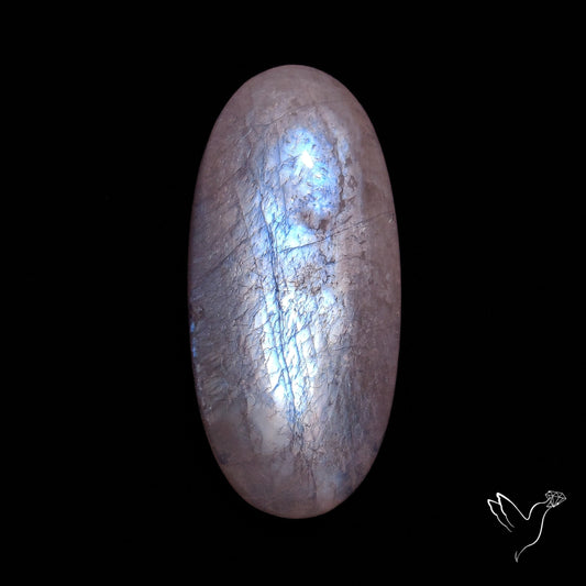 Belomorite Blue Moonstone Cabochon from Russia