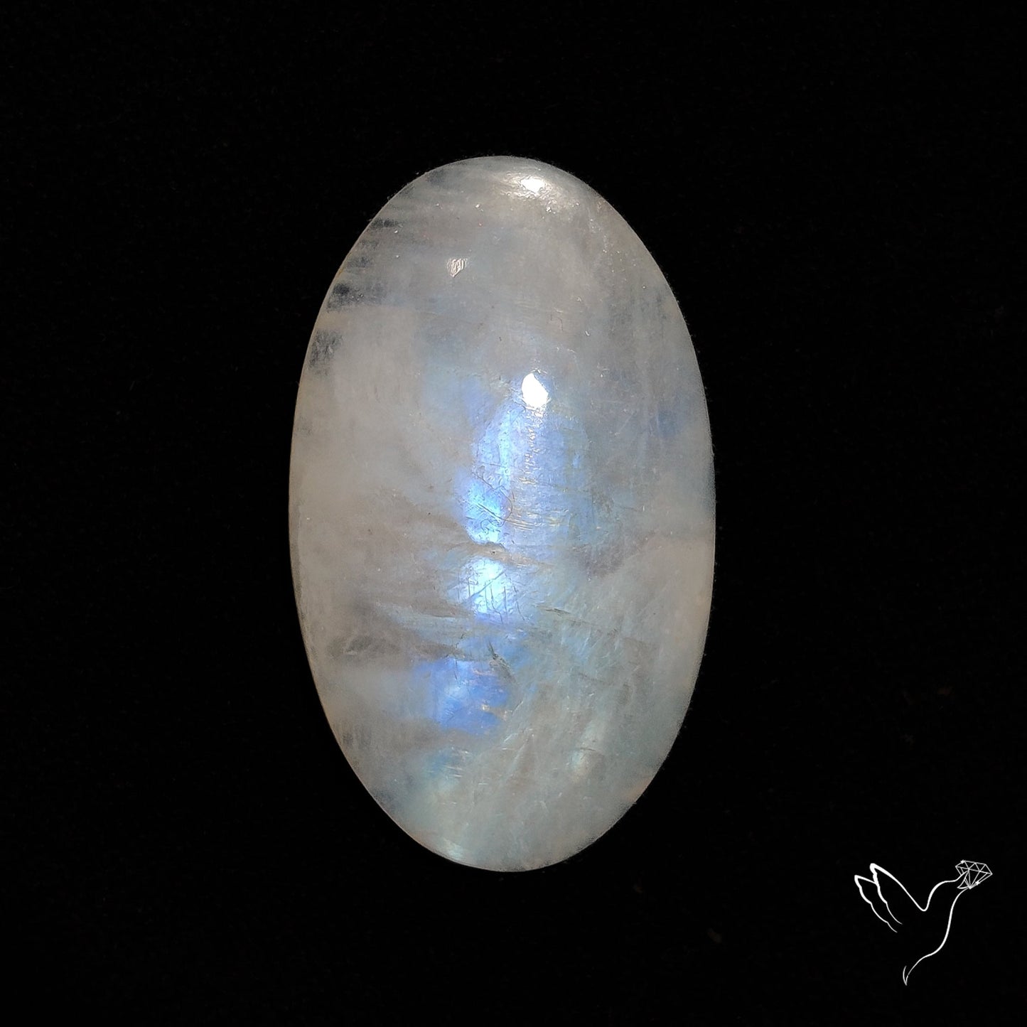 Belomorite Blue Moonstone Cabochon from Russia