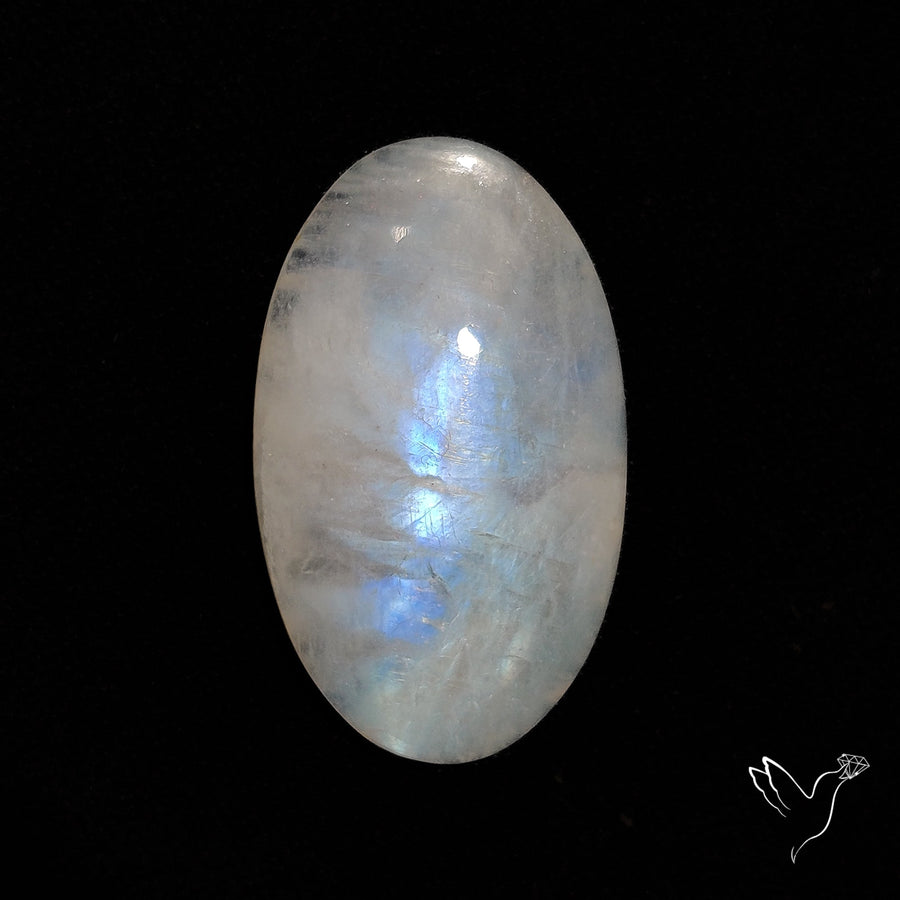 Belomorite Blue Moonstone Cabochon from Russia