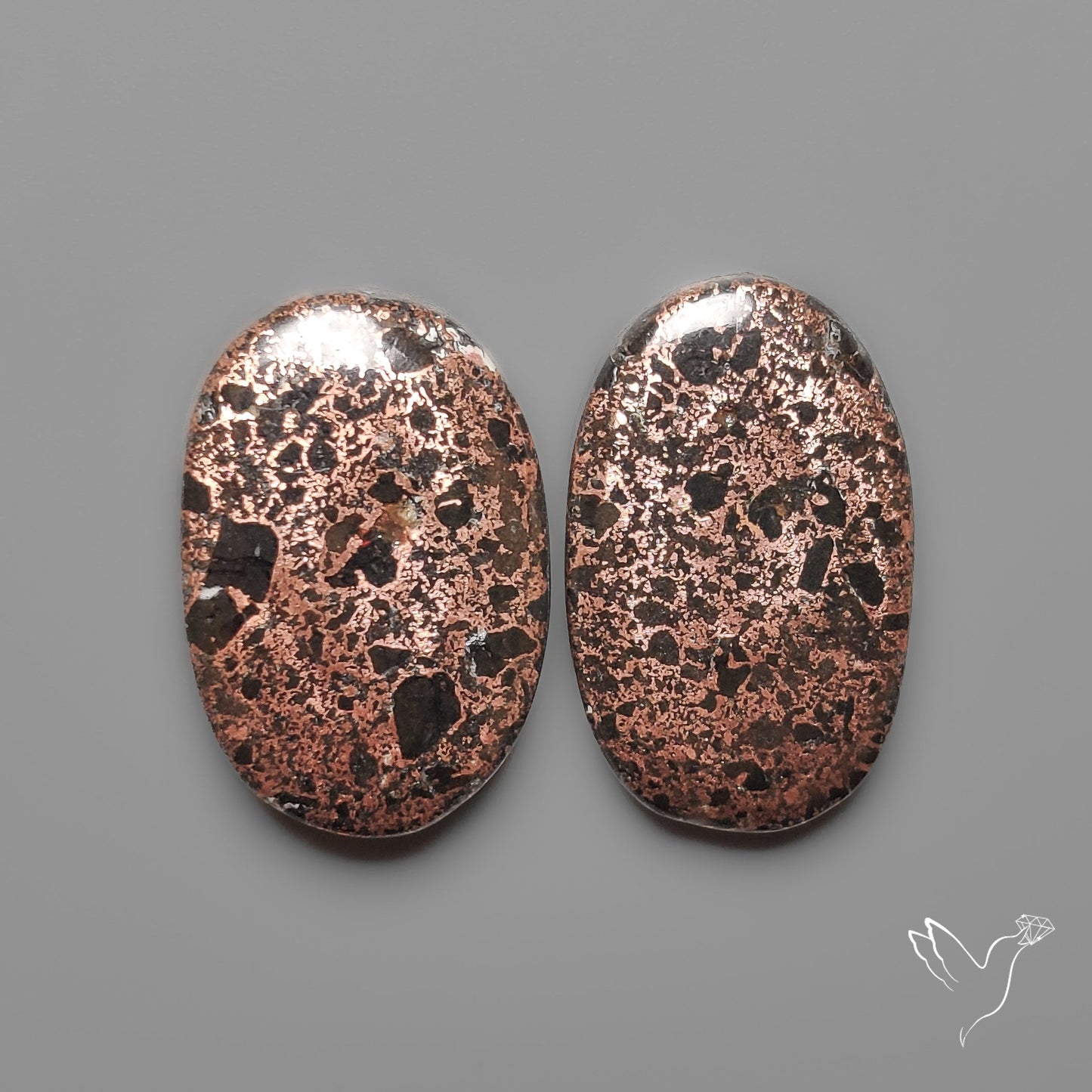 Rare Native Copper In Basalt Pair