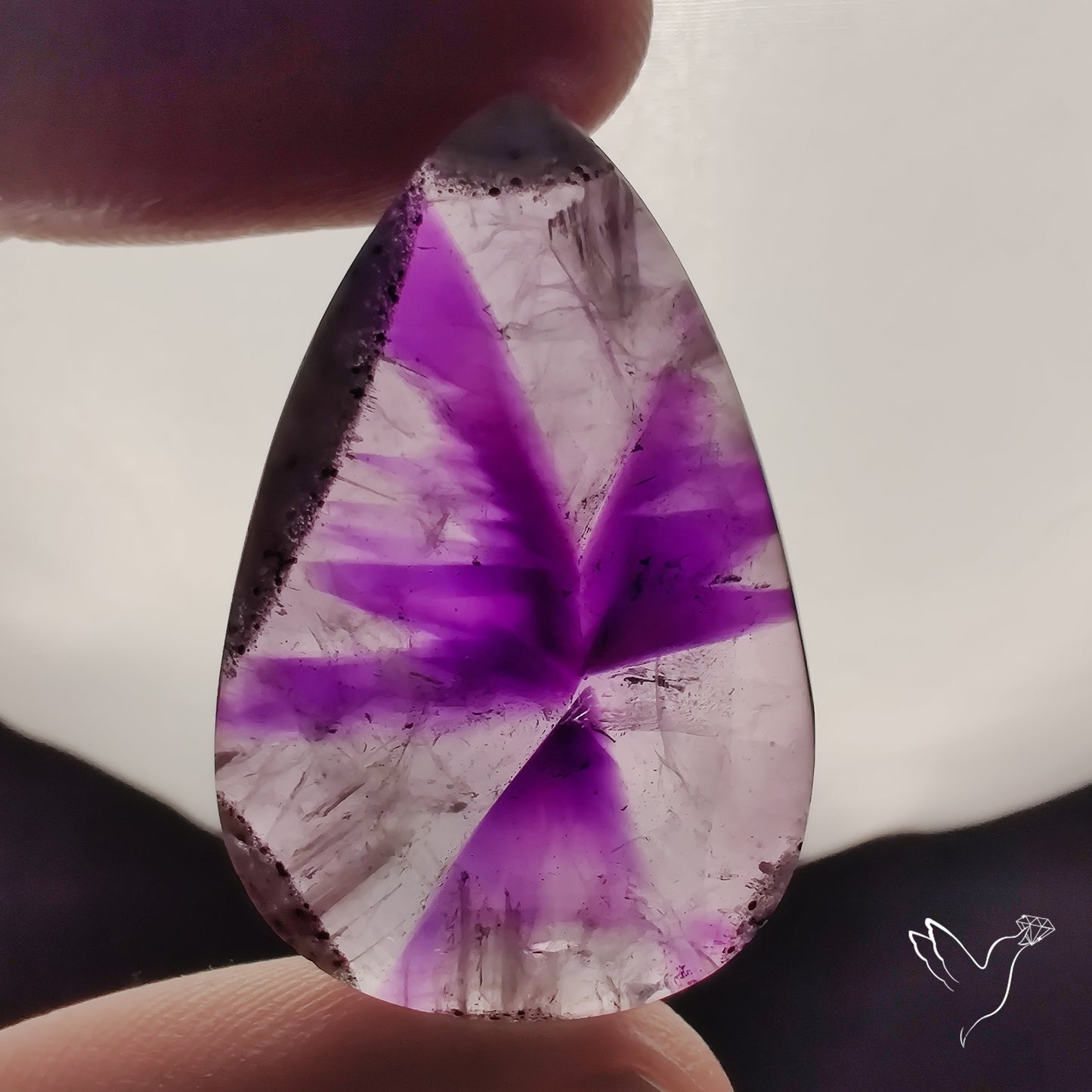 Trapiche Amethyst Cabochon