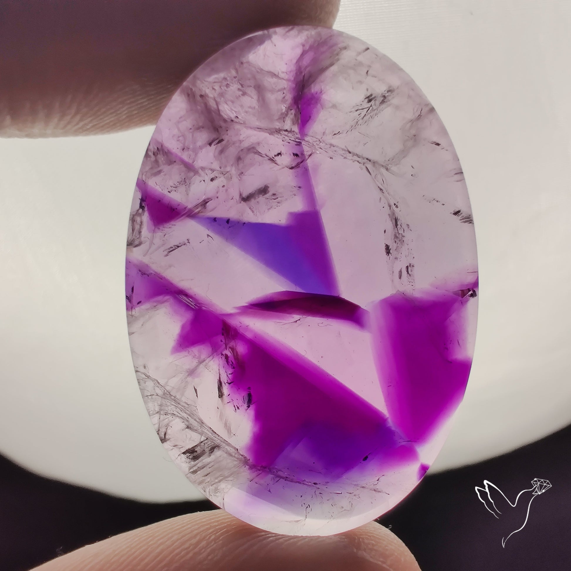 Trapiche Amethyst Cabochon