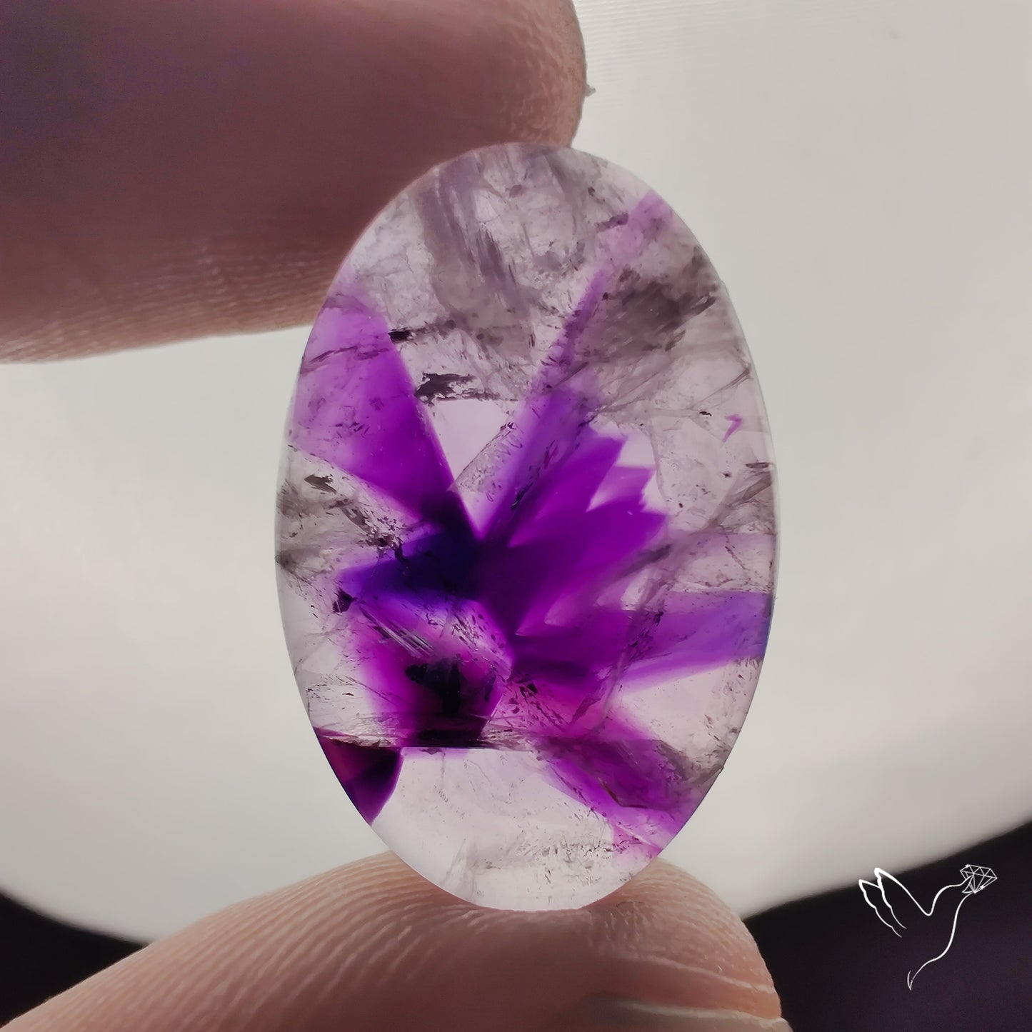 Trapiche Amethyst Cabochon