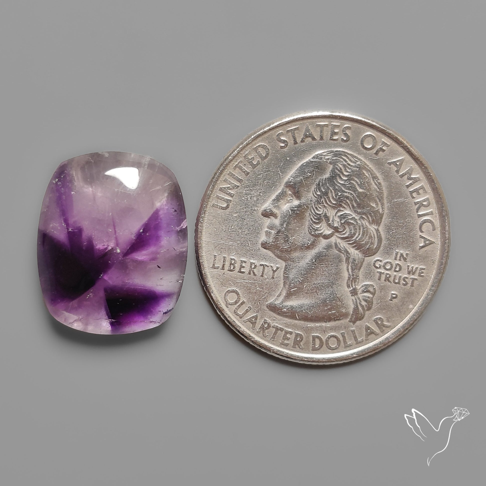 Trapiche Amethyst Cabochon